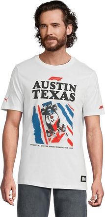 Puma Formula 1 Graphic T-Shirt Mens Clothing Puma White Austin AH25 : 2XL, Cotton