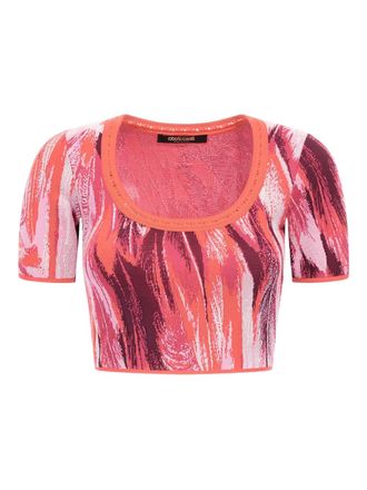 Roberto Cavalli Cropped top - Roze