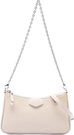 Louis Vuitton Pre-owned Easy Pouch - Dames - Vintage Schoudertas - Beige - ONE Size - Leer - Vintage