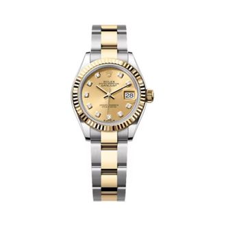 Rolex Datejust 28 Champagne Diamond Dial Automatic Ladies Oyster Watch 279173CDO
