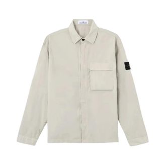 Stone Island Overshirt - Heren - Casual Overhemden - Grijs - M - Overhemden