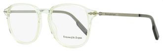 Ermenegildo Zegna Mens Soft Square Eyeglasses EZ5229 026 Crystal 52mm
