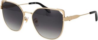 Just Cavalli Accessoires, Dames, Geel, ONE Size, Gouden Metalen Zonnebril