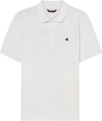 Brooks Brothers Tops, Heren, Wit, 2Xl, Katoen, Katoenen Piqué Polo