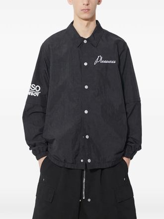 Pleasures Gypsy shirtjack met knopen - Zwart