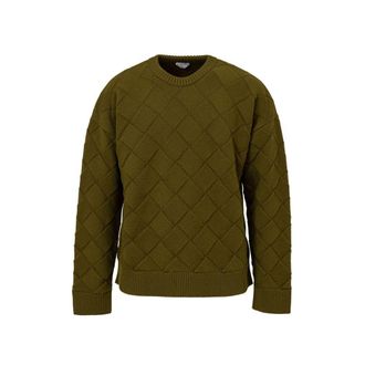Bottega Veneta Green Wool Mens Sweatshirt