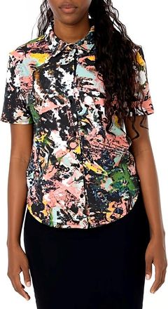 Dai Moda Clark Frenzy Shirt in Black at Nordstrom, Size Xx-Large