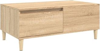 vidaXL Coffee Table Sonoma Oak 90x50x36.5 cm Engineered Wood Vidaxl