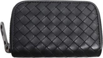 Bottega Veneta Pre-owned Wallets, female, Black, Size: ONE SIZE Pre-owned Leather Wallet