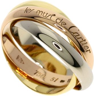 Cartier Yellow Gold (18K) Pink Gold (18K) White Gold (18K) Band Ring (Pre-Owned)