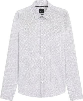 HUGO BOSS Overhemden > Formele Overhemden - Heren - Casual Overhemden - Wit - 2XL - Overhemden