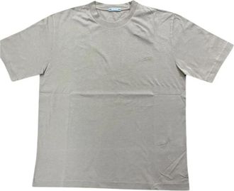Jacob Cohen Girocollo Costina - Heren - T-shirts - Beige - L - Katoen - Tops