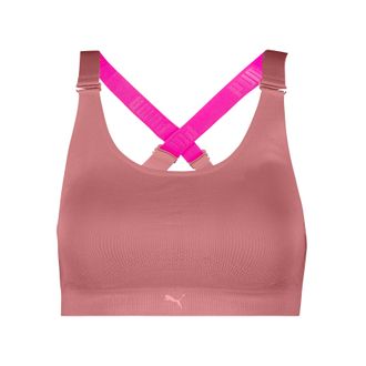 Puma Bustier PUMA PUMA WOMEN 3D KNIT SPORT TOP, Damen, Gr. XXL, N-Gr, dusty pink, Single Jersey, Obermaterial: 89% Polyamid, 11% Elasthan, BHs Bustier, wen