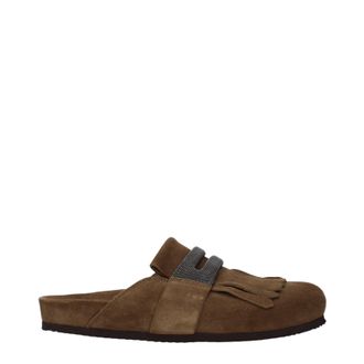 Brunello Cucinelli Brunello Cucinelli Damens Mokassins und Clogs Wildleder Braun