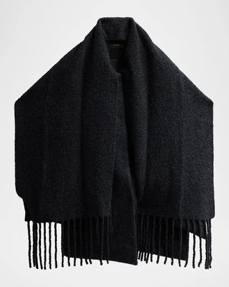 Kobi Halperin Leonie Boucle Coat with Scarf