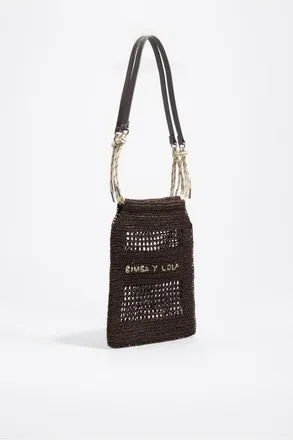 Bimba & Lola Soft Paper Mini Bag in Chocolate at Nordstrom