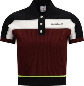 Casablanca Multicolor Viscose Poloshirt
