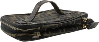 Fendi Pre-owned Nylon Mini Bag - Dames - Vintage Mini Tas - Bruin - ONE Size - Nylon - Vintage