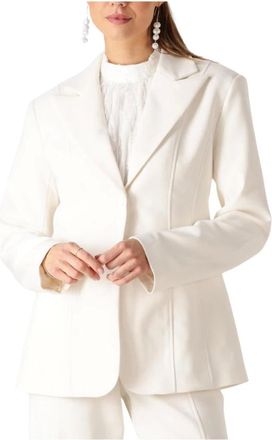 Y.A.S Y.a.s, Jassen, Dames, Beige, M, Elegante Celeb Blazer