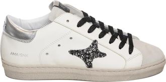 Ama brand SNK D4706 - Dames - Sneakers - Wit - 38 EU - Katoen - Schoenen