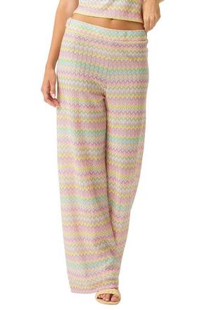 PQ Swim Meg High Waist Cover-Up Pants in Love Spell at Nordstrom, Size X-Small