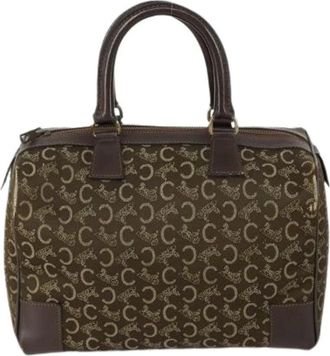 Celine Pre-owned Handbags, female, Brown, Size: ONE SIZE Pre-owned Vintage Macadam Canvas Hand Bag