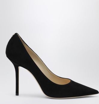 Jimmy Choo London Love 100 pumps in black suede
