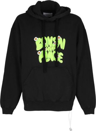 BONSAI Black Drawstring Hoodie Sweatshirt