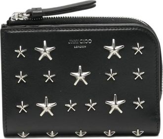 Jimmy Choo London Cmpct ZIP ATG Blksi - Accessories - Mujer - Negro - ONE SIZE