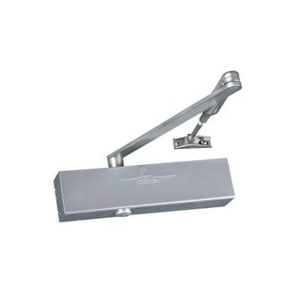 Groom Groom - Cierrapuertas Gr300 Fuerza 2 A 6, Con Brazo De Comp&aacute;s - Color:plata - Gr300311