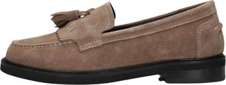 Stefano Lauran Schoenen, Dames, Beige, 37 1/2 EU, Leer, 11887 Loafers