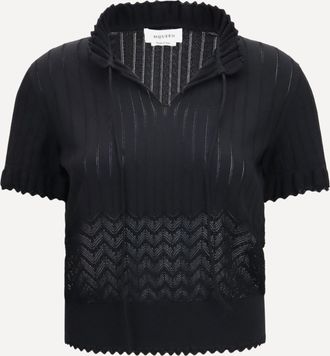 Alexander McQueen Open-knit T-shirt Female 42