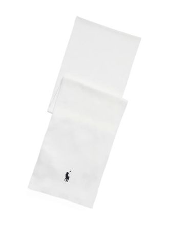 Polo Ralph Lauren Sciarpa con logo - Bianco