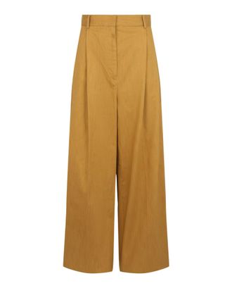 Ferragamo Pleated Wide-Leg Trousers