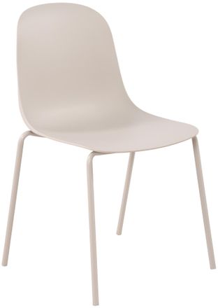 Clp Silla Hardin Apilable Gris Claro