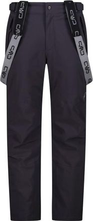 F.lli Campagnolo Salopette Stretch Polyester Skihose f&uuml;r Herren | schwarz/grau