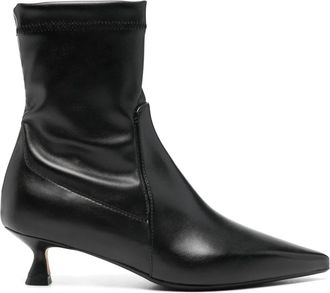 Anna F. Stivaletti Asher in pelle 50mm - Nero