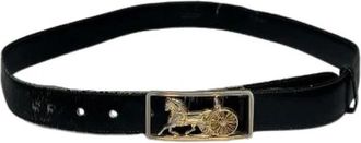 Celine Pre-owned Vintage Leren Riem - Dames - Vintage Accessoires - Zwart - ONE Size - Leer - Vintage