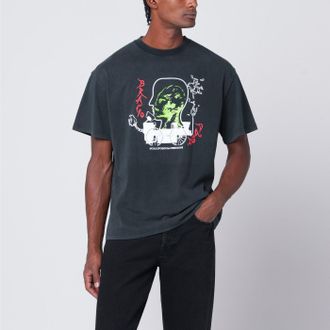Brain Dead Faded Black Alien Tractor T Shirt