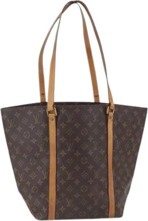 Louis Vuitton Pre-owned Tote Bags, female, Brown, Size: ONE SIZE Pre-owned Canvas Tote Bag
