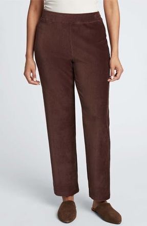Foxcroft Caden Plush Corduroy Pants in Chocolate at Nordstrom Rack, Size Small