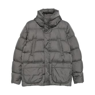 Herno Bomberjack in Nylon Chamonix - Heren - Gewatteerde jassen - Grijs - 2XL - Nylon - Jassen