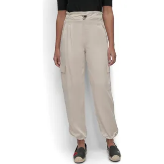 DKNY Skinny Leg Cargo Pants in Light City Khaki at Nordstrom Rack, Size X-Small