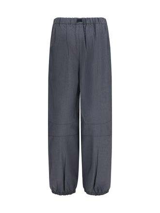 Prada Womens Wool And Mohair Pants Ardesia Trousers
