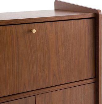 La Redoute Interieurs Vintage barmeubel notenhoutfineer 3 deuren, Ronda