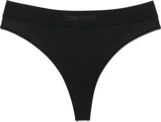 Tom Ford Perizoma con fascia logo - Nero