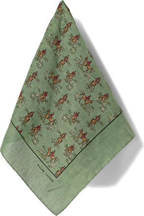 Polo Ralph Lauren Bandana in lino con stampa - Verde