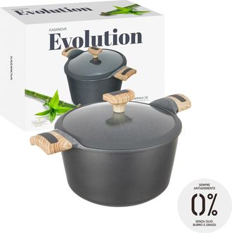 KASANOVA Pentola 22 cm con coperchio Evolution