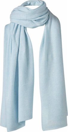 Kinross Cashmere Garter Trim Travel Wrap in Surf at Nordstrom