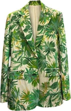 Maliparmi Giacca in fantasia due bottoni - Dames - Blazers - Veelkleurig - L - Jassen